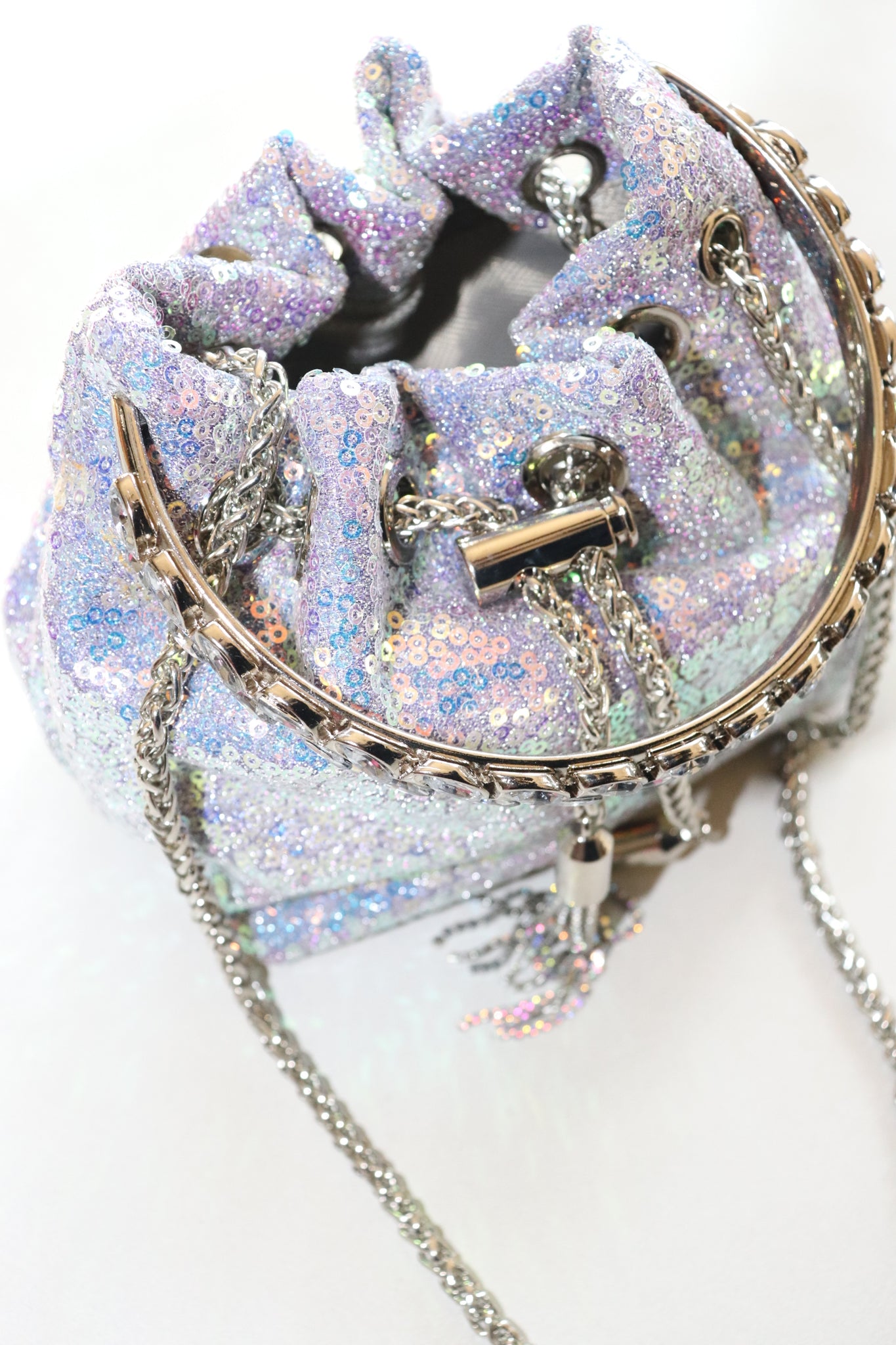 Sequin Soft Convertible Clutch