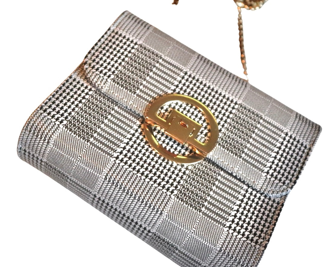 Plaid Flap Crossbody