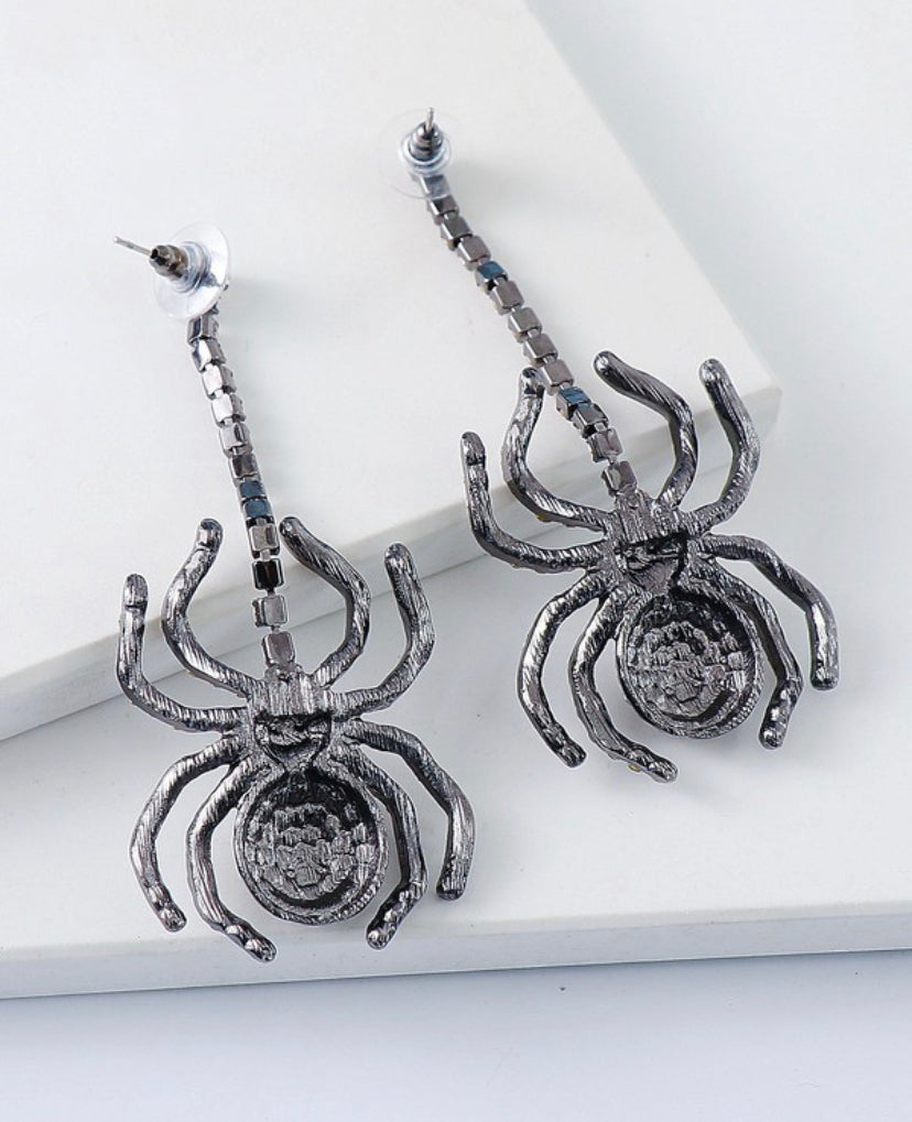 Spider Drop Earrings